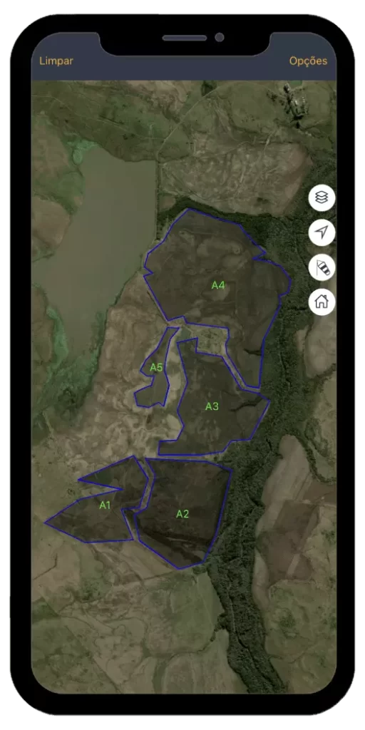 aplicativo para agronegócio farms agricultura mapas de satélite previsão do tempo medição de área polígonos ndvi