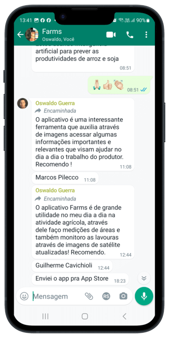 aplicativo para agronegócio farms agricultura mapas de satélite previsão do tempo medição de área polígonos